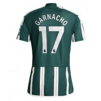 Dres Manchester United Alejandro Garnacho #17 Preč 2023-24 Krátky Rukáv